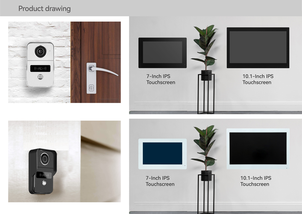 Smart Doorbell Wired - Para adicionar 1 unidade: Monitor de
