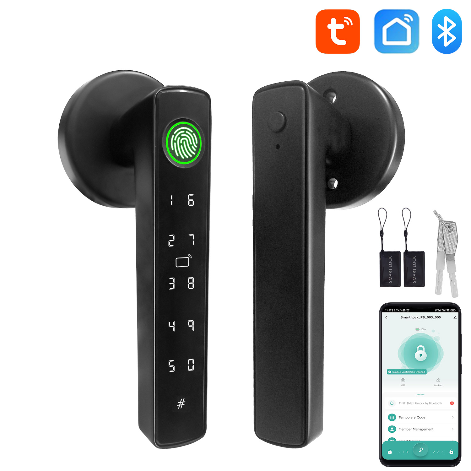 Diy Home Automation System - Fechadura Eletrônica Inteligente Tuya com Bluetooth,