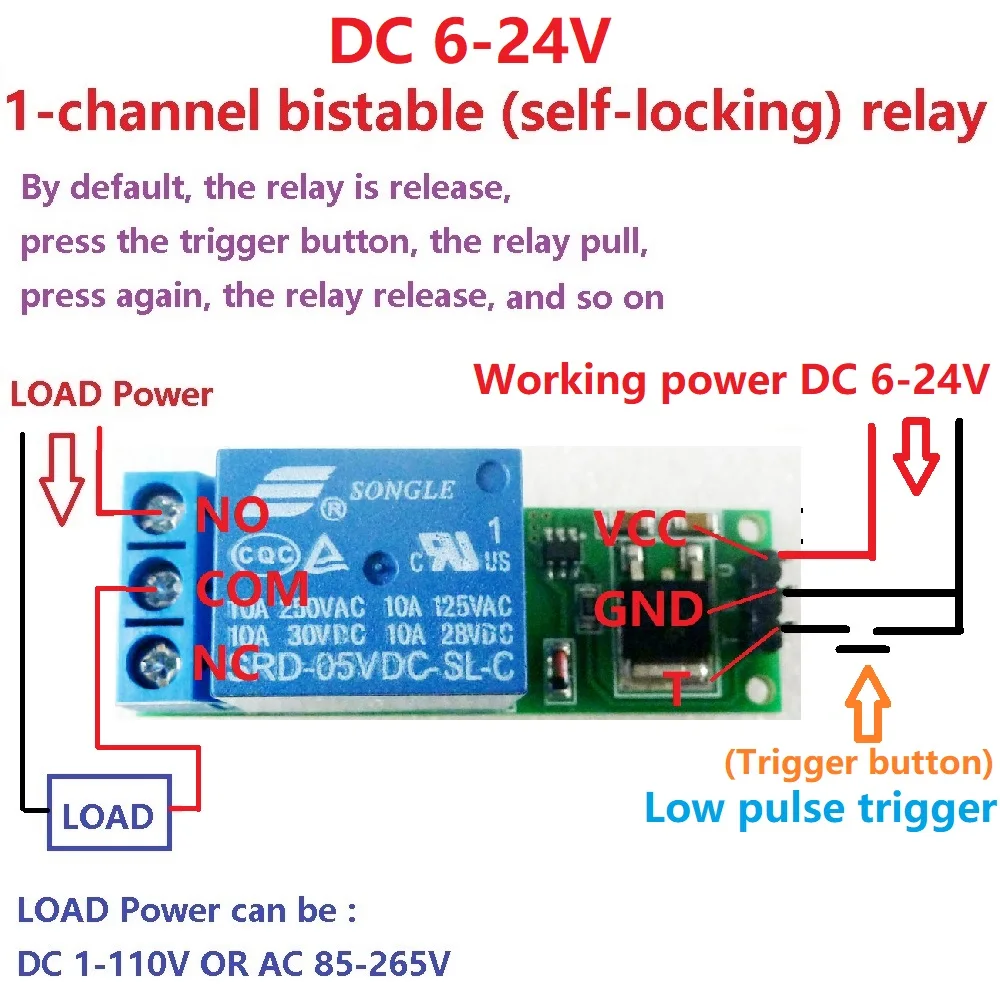 Home Automation With Arduino - Módulo de Relé Flip-Flop Latch Bistável